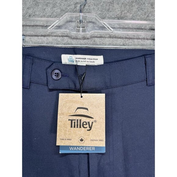 Tilley Wanderer Brooks Pants Wanderer Collection Navy Size 32 NWT Gorpcore - Picture 3 of 10